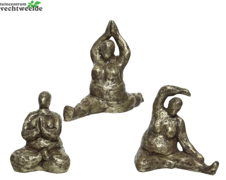 Decoris Beeld Polyresin L17b13h16cm Zilver Per Stuk 3 Decoris Beeld Polyresin L17b13h16cm Zilver Per Stuk