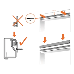 Vliegengordijn Palermo - Transparant/Wit - 90 X 210cm - Sun-Arts 13 Vliegengordijn Palermo - Transparant/Wit - 90 X 210cm - Sun-Arts -Huisdecoratie Winkel bevestiging vliegengordijn 9
