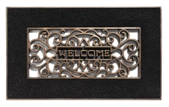 HAMAT Buitenmat Mathara - 70x45cm - Naturel/Zwart - Deurmat