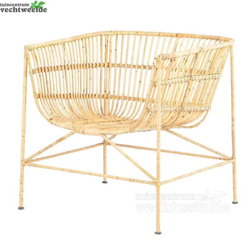 CHAIR RATTAN IRON LEGS 70X63H75CM 3 CHAIR RATTAN IRON LEGS 70X63H75CM