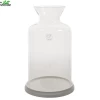 Cloche Glas Bord Mdf D18h28cm Wt -Huisdecoratie Winkel cloche glas bord mdf d18h28cm wt 800x639 6348467926aed l