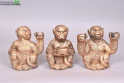 DECO MONKEY KANDELAAR COPPER ASS P/1