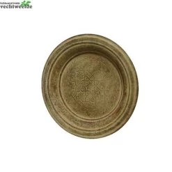 Decobord Zink Rond D36h4cm Bruin