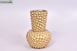 Djedda Vaas Dots Gold 16.5x23cm