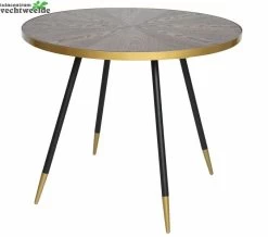 Eettafel Mdf As Vernis D91h75cm Brn