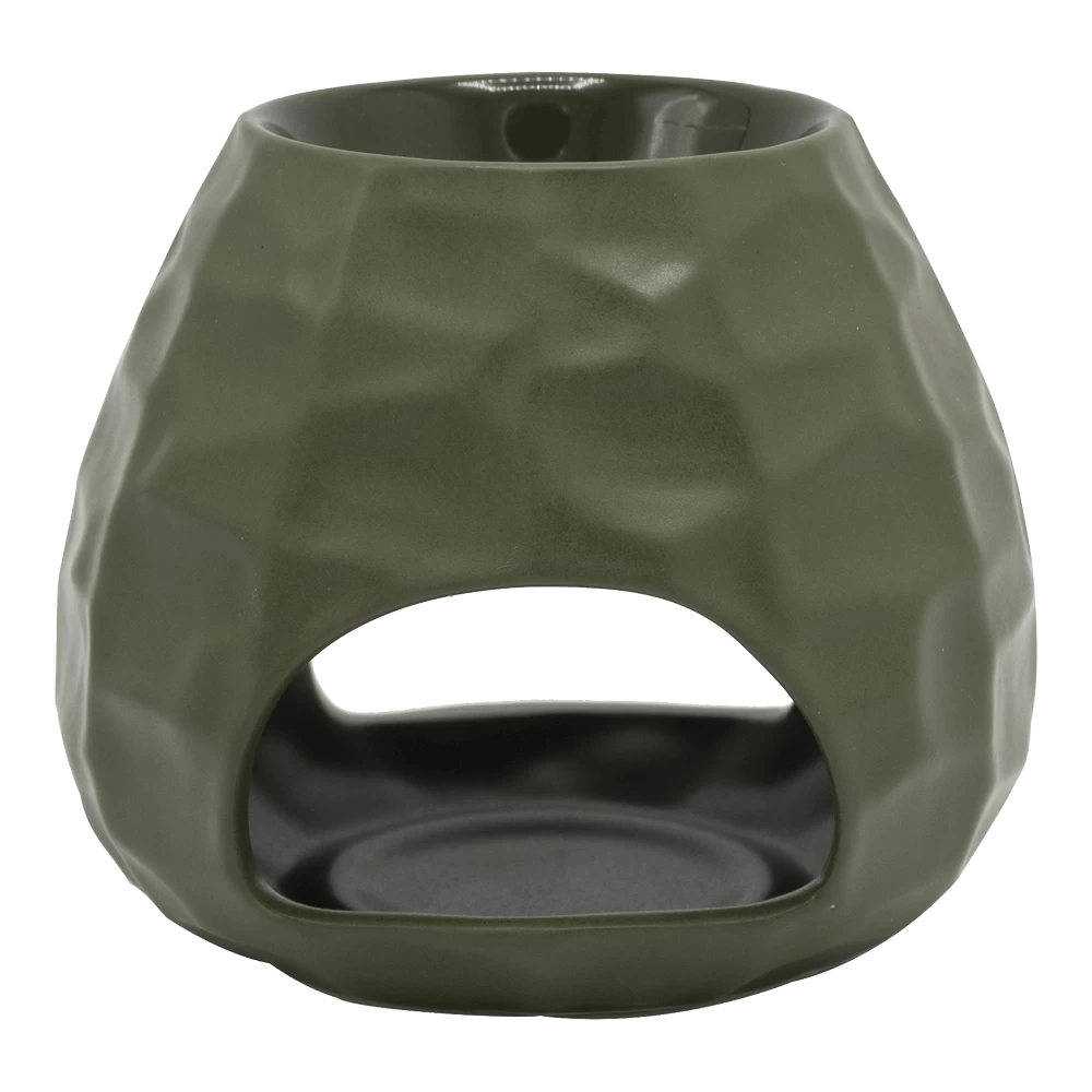 Geurchips Brander Gebeiteld Bol Leger Groen - ScentChips 3 Geurchips Brander Gebeiteld Bol Leger Groen - ScentChips