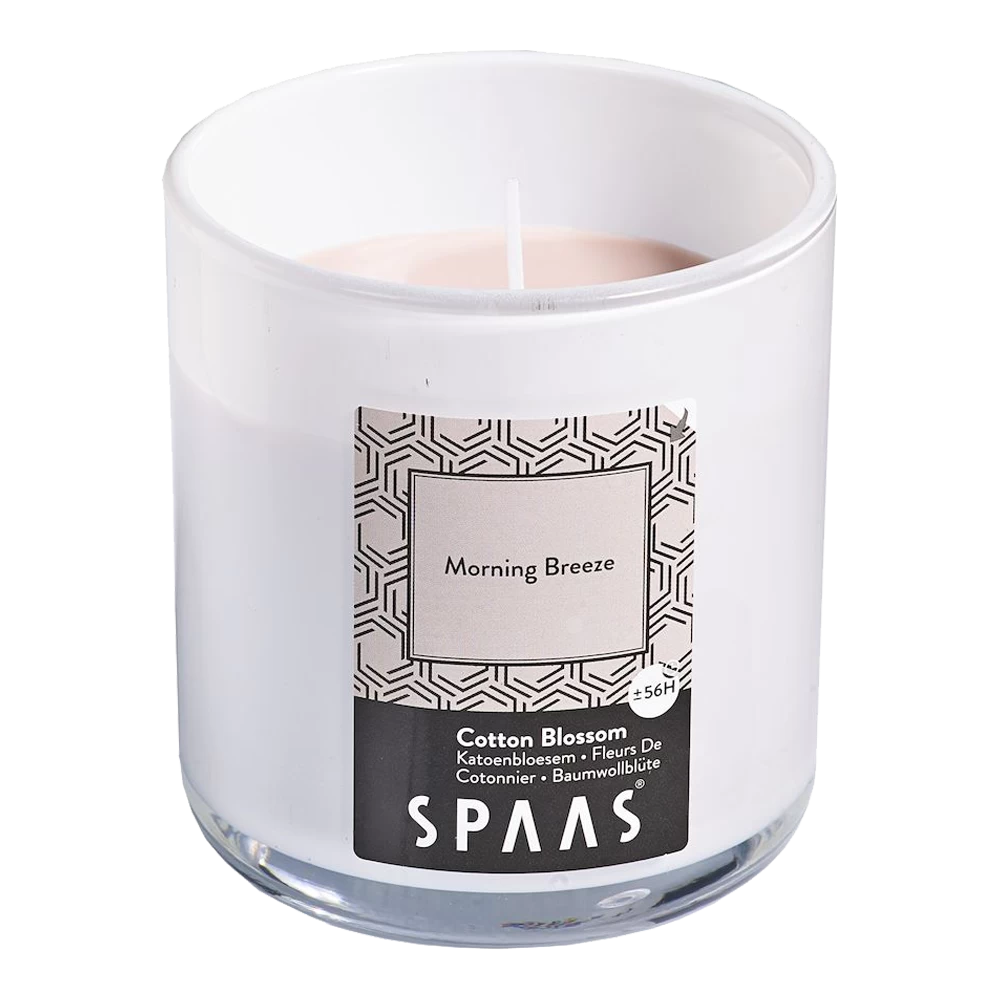 Geurkaars In Glas Met Deksel 56u - Morning Breeze - Geurkaars - SPAAS