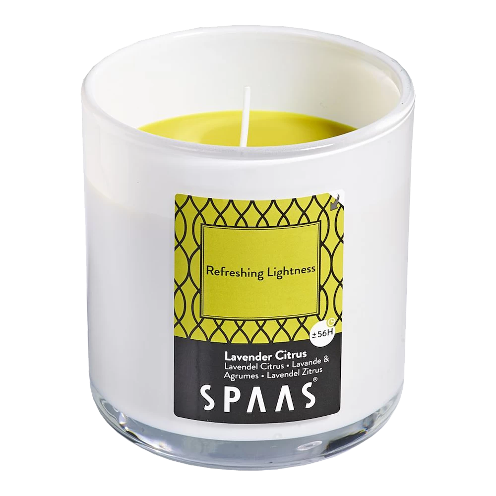 Geurkaars In Glas Met Deksel 56u - Refreshing Lightness - Geurkaars - SPAAS