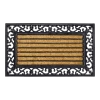 HAMAT Impala Brush Rectangle Kokosmat - 75x45cm - Naturel/Zwart - Deurmat -Huisdecoratie Winkel impala brush rectangle kokosmat 75x45cm naturel zwart deurmat 1