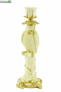 Kandelaar Lora L14.5b12h37cm Geel