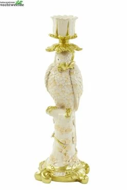 Kandelaar Lora L14.5b12h37cm Oranje