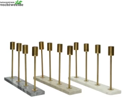 Decoris Kandelaar Marmer L33b6.50h20cm A3 Prijs Per Stuk