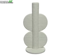 Decoris Kandelaar Poly L9.4b11.2h22.2cm Wit
