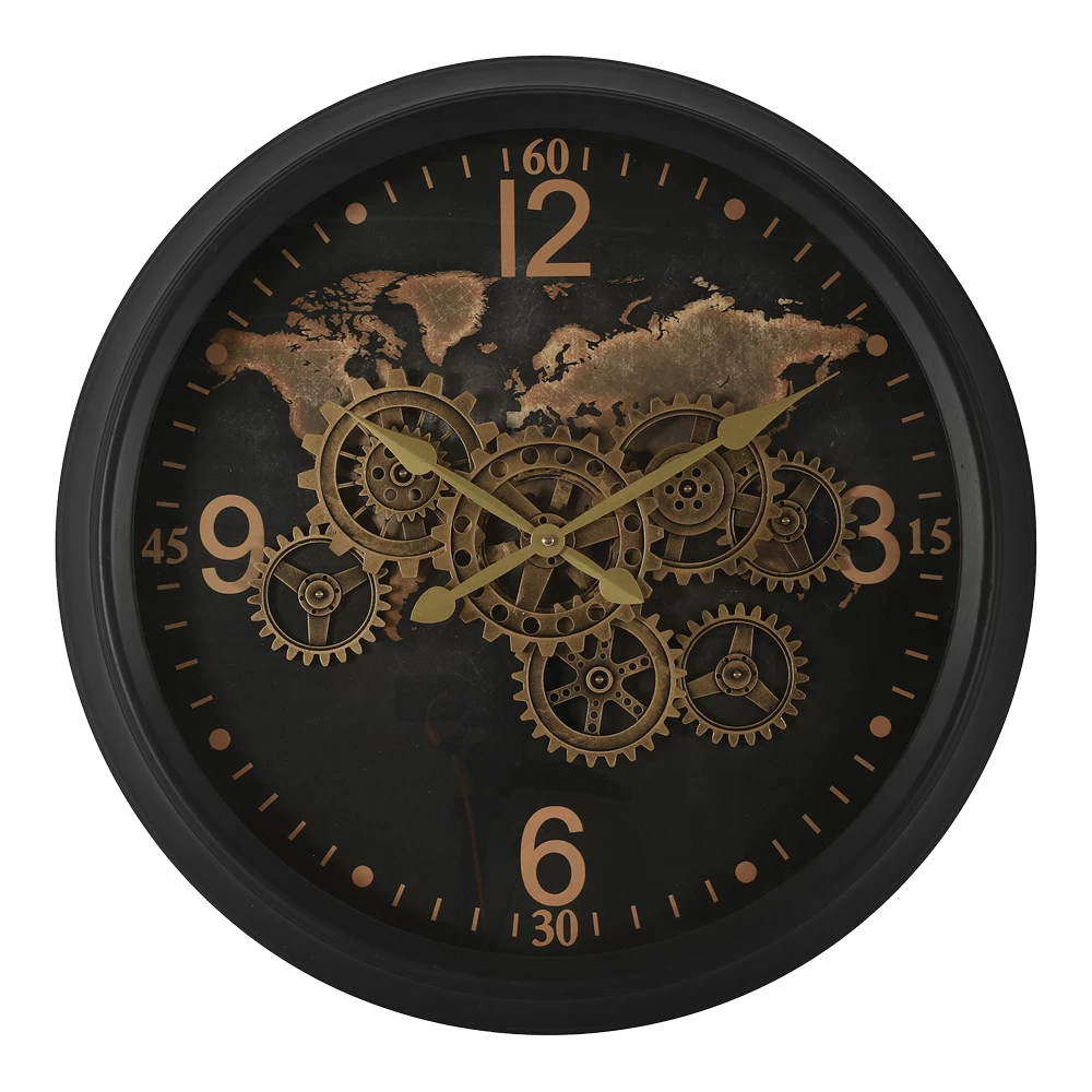 Klok Carta Zwart U00f8 60 Cm - Wandklok 3 Klok Carta Zwart U00f8 60 Cm - Wandklok