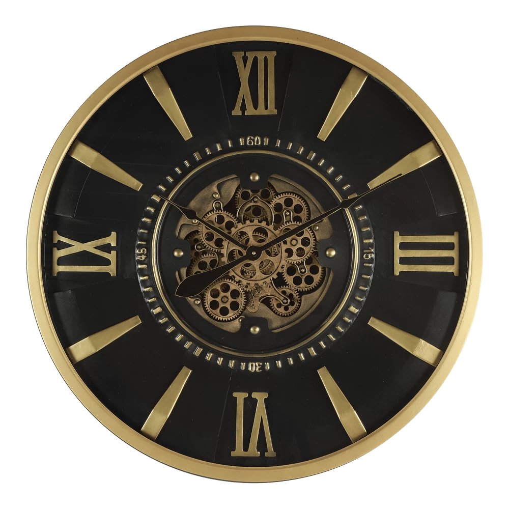 Klok Devon Goud U00f8 80 Cm - Wandklok 3 Klok Devon Goud U00f8 80 Cm - Wandklok