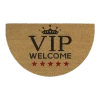 HAMAT Kokosmat Ruco VIP Welcome Halfrond - 75x45cm - Naturel - Deurmat -Huisdecoratie Winkel kokosmat ruco vip welcome halfrond 75x45cm naturel deurmat 1