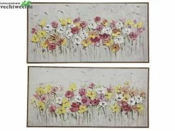 Decoris Schilderij Canvas L60b120h3cm Ornj