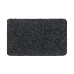 Schoonloopmat Aqualuxe - 80x50cm - Antraciet - Deurmat