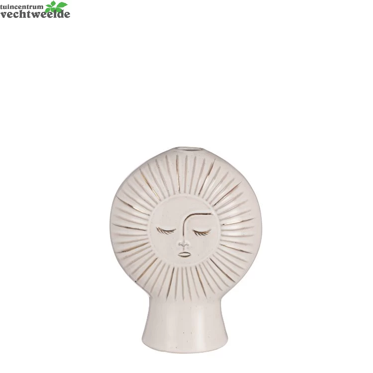 Singleflowervaas Zon L13.5b7.5h17cm Wit 3 Singleflowervaas Zon L13.5b7.5h17cm Wit