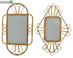 Decoris Spiegel Rotan L72b120h2.2cm Per Stuk