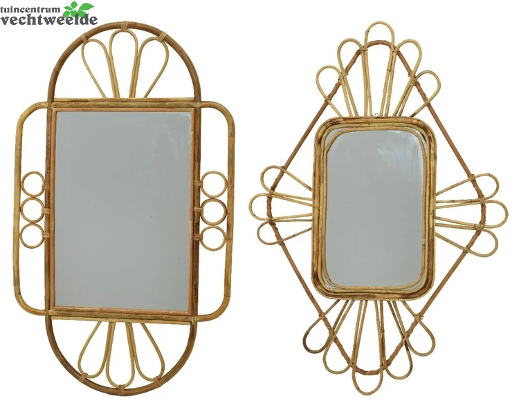 Decoris Spiegel Rotan L72b120h2.2cm Per Stuk 3 Decoris Spiegel Rotan L72b120h2.2cm Per Stuk