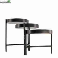 Tafel Metaal L65b19.5h28cm Zwart