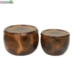 Tafel Zink Hamer D57h40cm Koper