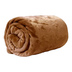 Unique Living Plaid Enzo - 130x180cm - Leather Brown