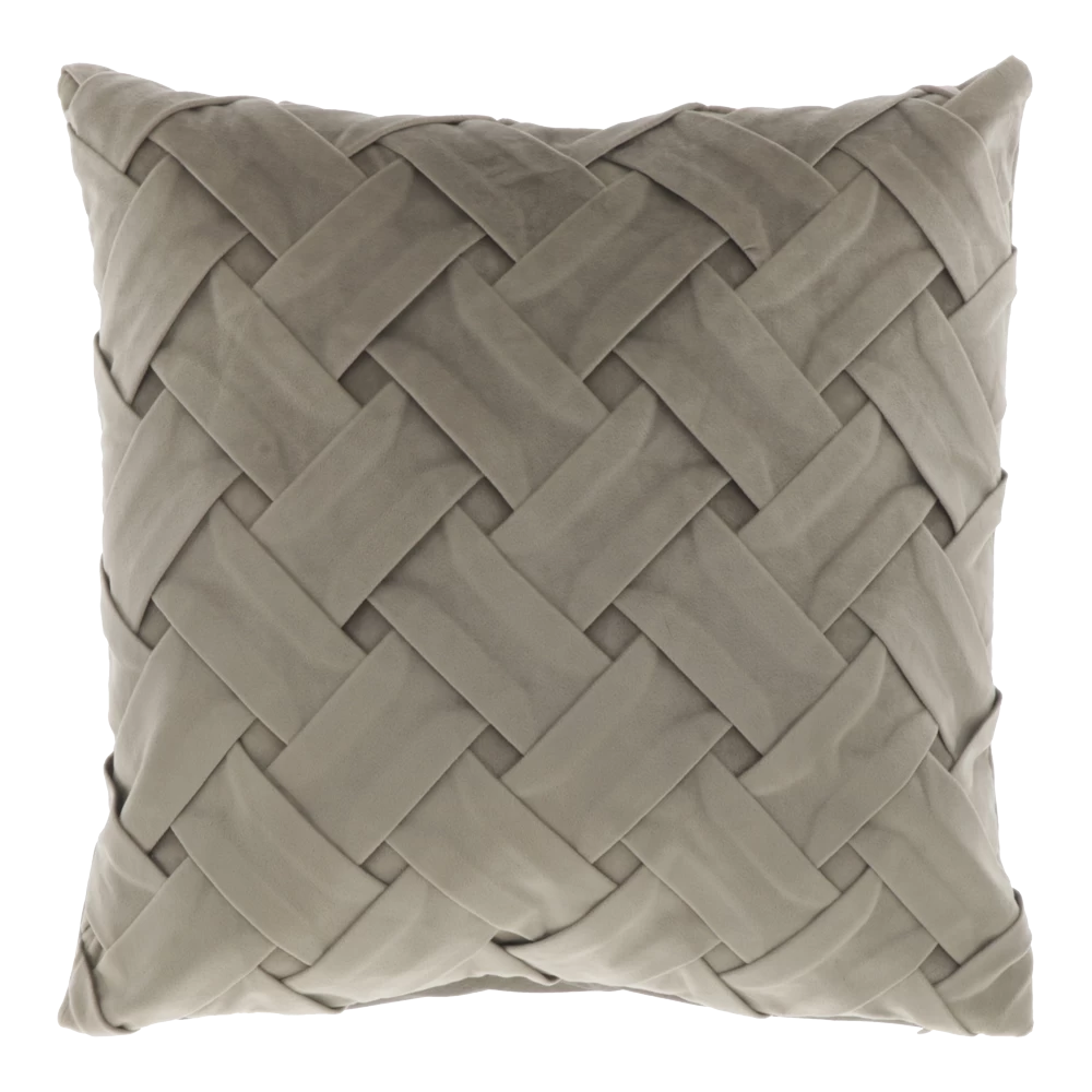 Unique Living Sierkussen Viktor - 45x45cm - Chateau Grey