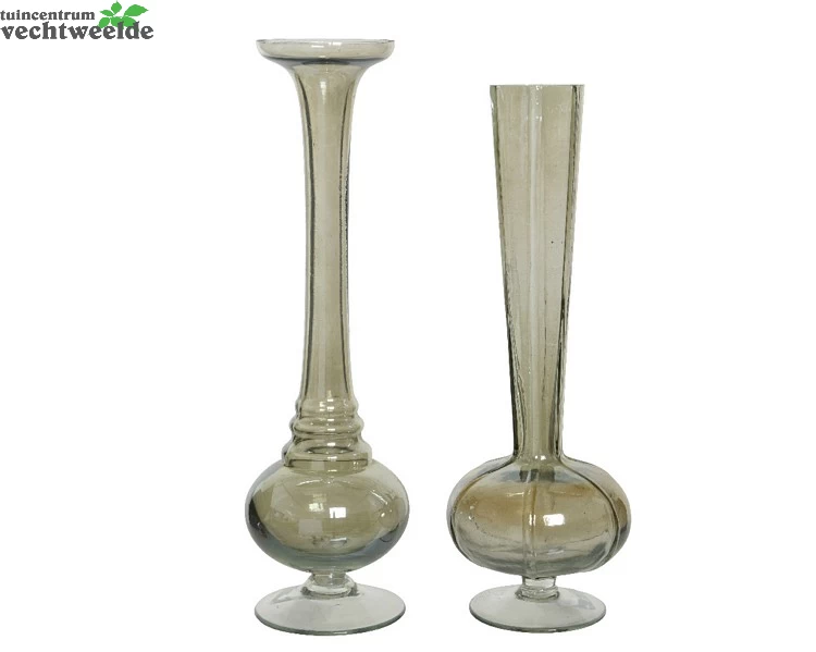 Decoris Vaas Glas D28b8h28cm Grn/trnspr A2 3 Decoris Vaas Glas D28b8h28cm Grn/trnspr A2