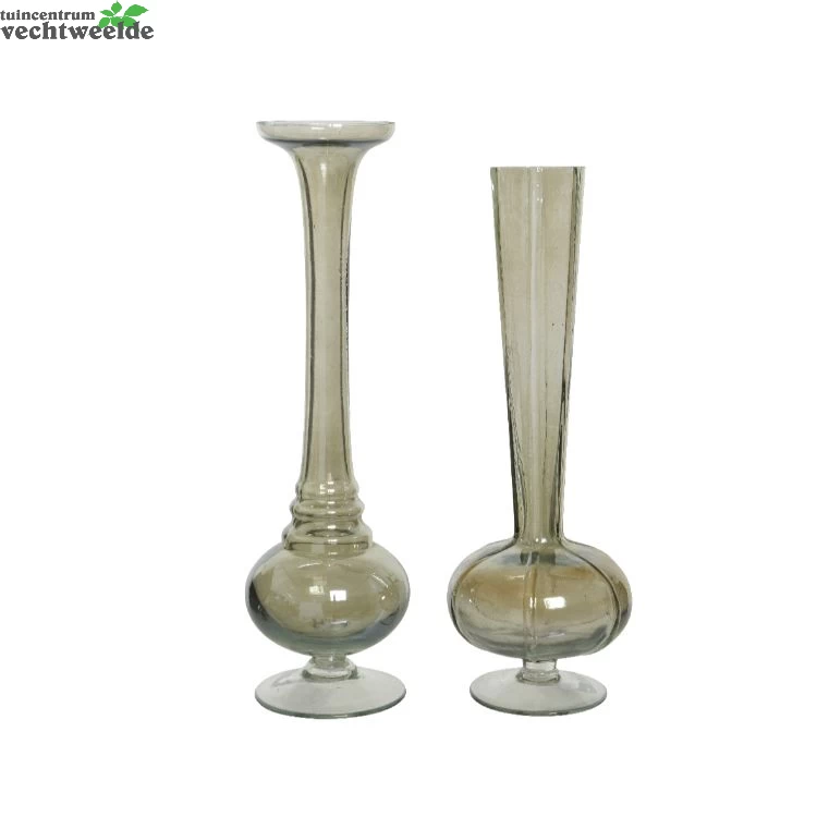 Decoris Vaas Glas D28b8h28cm Grn/trnspr A2 4 Decoris Vaas Glas D28b8h28cm Grn/trnspr A2 - Afbeelding 2