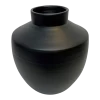Vaas Creswell - D31 X H36cm - Mat Zwart -Huisdecoratie Winkel vaas creswell d31 x h36cm mat zwart vaas 1
