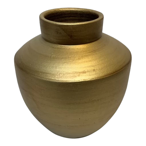 Vaas Creswell - D33 X H42cm - Mat Goud -Huisdecoratie Winkel vaas creswell d33 x h42cm mat goud vaas 1