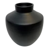 Vaas Creswell - D33 X H42cm - Mat Zwart -Huisdecoratie Winkel vaas creswell d33 x h42cm mat zwart vaas 1