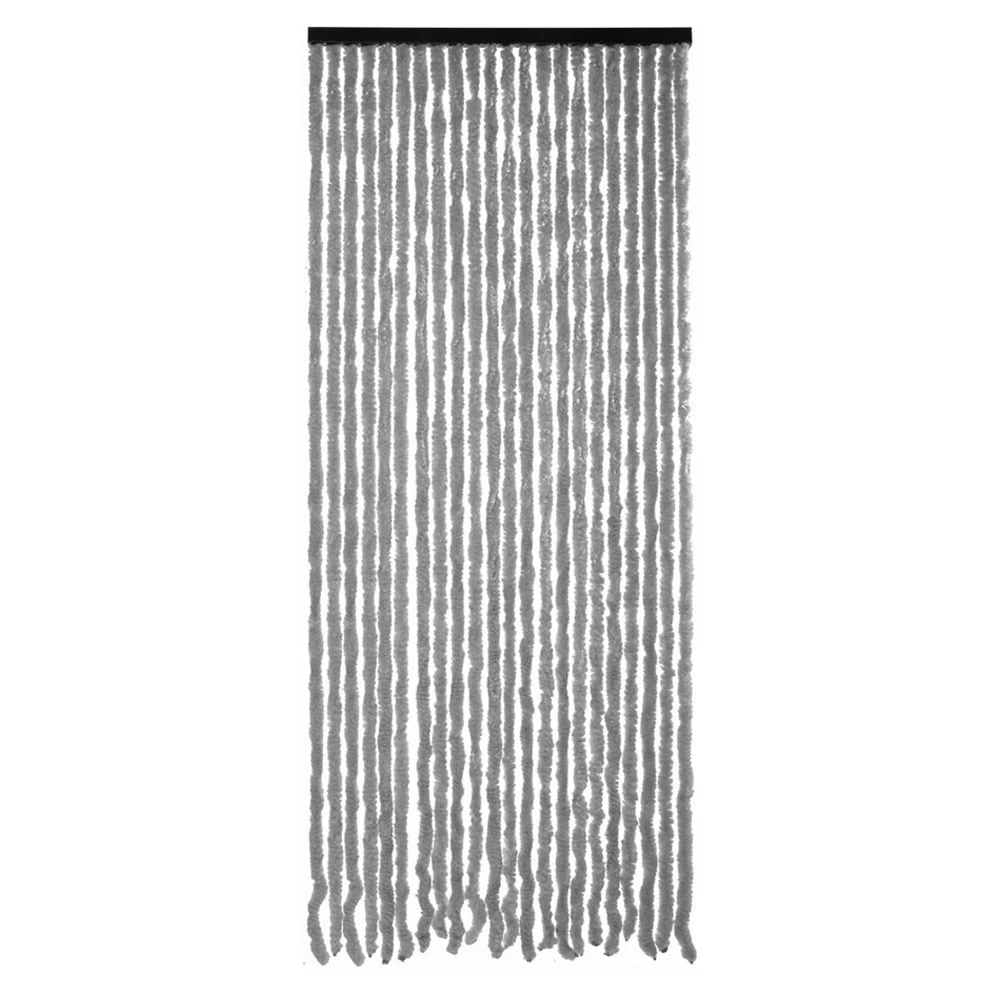 Vliegengordijn Kattenstaart - Wit En Grijs - 90 X 220cm - Sun-Arts