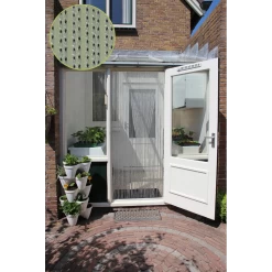 Vliegengordijn Roma - Transparant/Zwart - 90 X 210cm - Sun-Arts -Huisdecoratie Winkel vliegengordijn roma transparant zwart 90 x 210cm sun arts 90 3 4