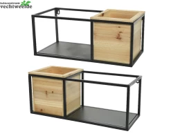 Decoris Wandkast Ijzer L20 B50h 20cm Assorti Per Stuk