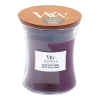 Woodwick Black Plum Cognac Medium Candle - Geurkaars -Huisdecoratie Winkel woodwick black plum cognac medium geurskaars 1 5