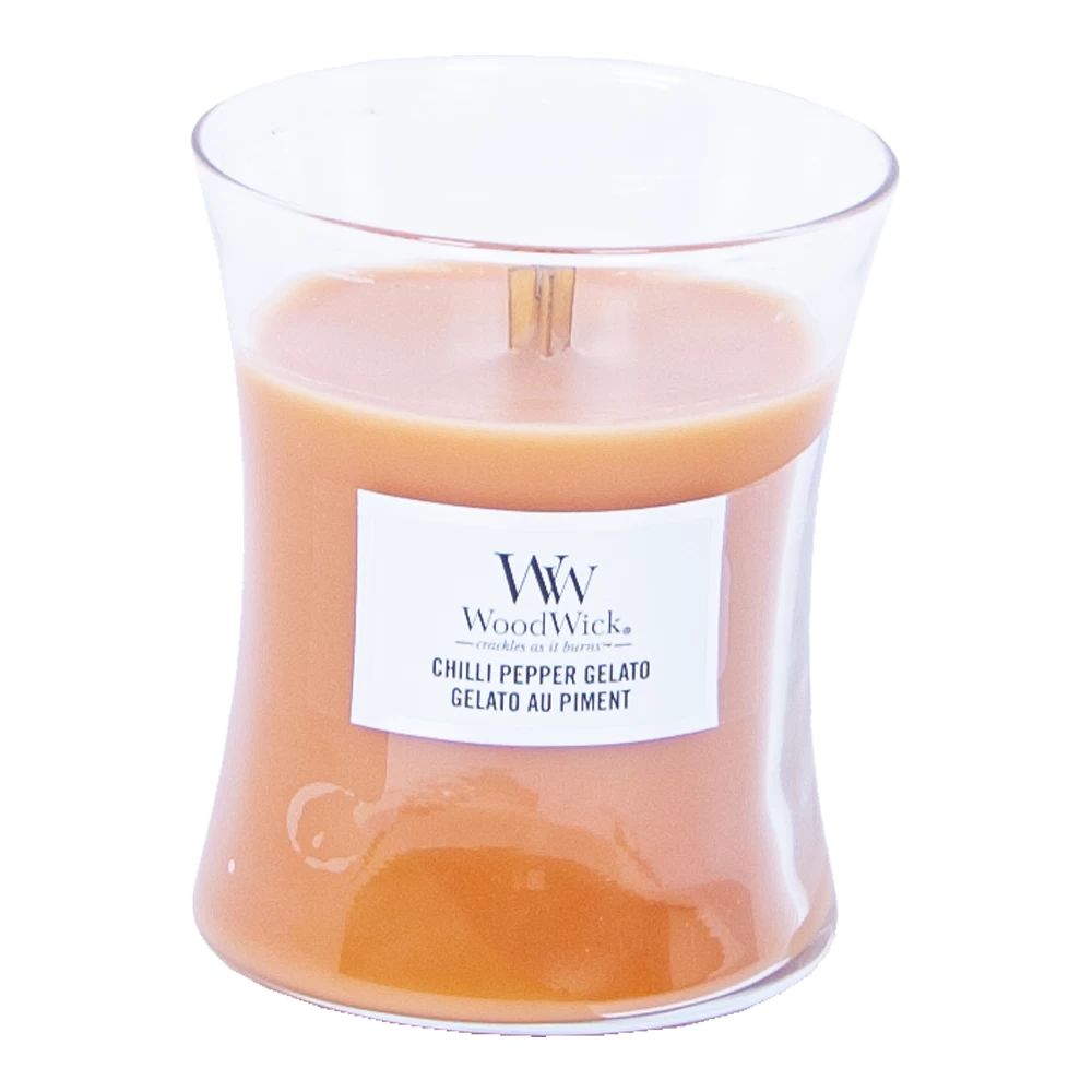 Woodwick Chili Pepper Gelato Medium Candle - Geurkaars 4 Woodwick Chili Pepper Gelato Medium Candle - Geurkaars - Afbeelding 2