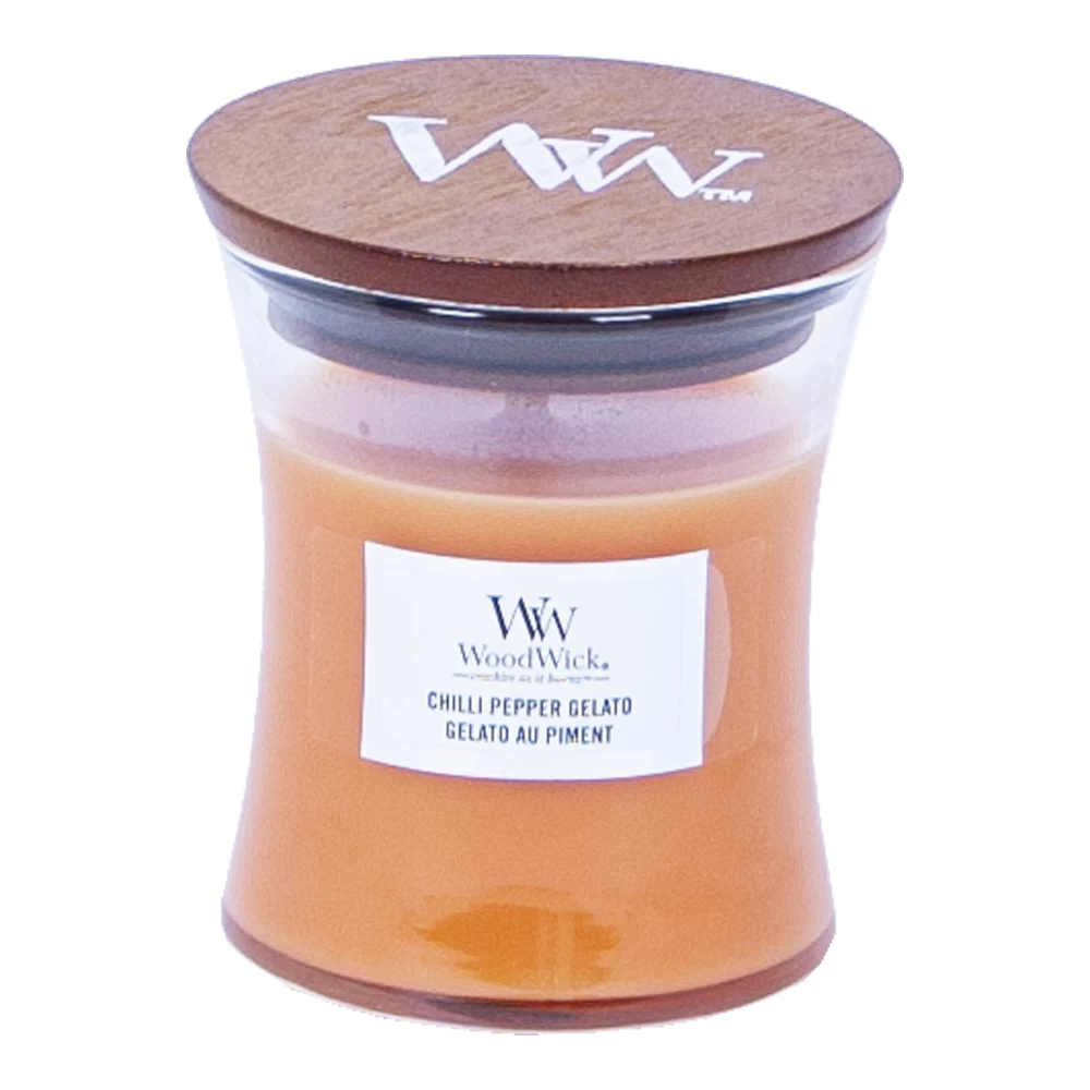 Woodwick Chili Pepper Gelato Mini Candle - Geurkaars 3 Woodwick Chili Pepper Gelato Mini Candle - Geurkaars