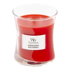 Woodwick Crimson Berries Mini Candle - Geurkaars -Huisdecoratie Winkel woodwick crimson berries mini candle geurskaars 2 3