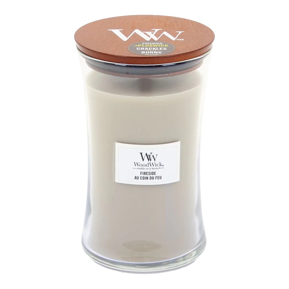 Woodwick Fireside Large Candle - Geurkaars 3 Woodwick Fireside Large Candle - Geurkaars