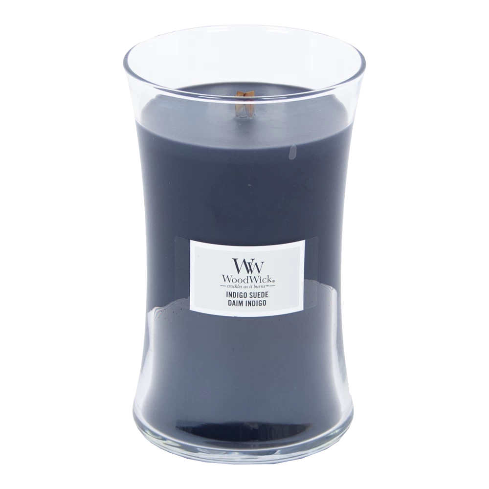Woodwick Indigo Suede Large Candle 4 Woodwick Indigo Suede Large Candle - Afbeelding 2
