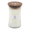 Woodwick Linen Large Candle - Geurkaars -Huisdecoratie Winkel woodwick linen large candle geurskaars 1 7