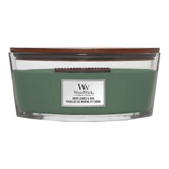 Woodwick Mint Leaves & Oak Ellipse Candle - Geurkaars