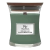 Woodwick Mint Leaves & Oak Mini Candle - Geurkaars -Huisdecoratie Winkel woodwick mint leaves oak mini candle geurkaars 1