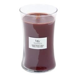 Woodwick Smoked Walnut & Maple Large Candle - Geurkaars -Huisdecoratie Winkel woodwick smoked walnut maple large candle geurkaars 2 1