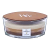 Woodwick Trilogy Cafu00e9 Sweets Ellipse Candle - Geurkaars -Huisdecoratie Winkel woodwick trilogy cafe sweets l candle geurskaars 1