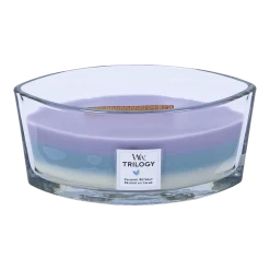 Woodwick Trilogy Calming Retreat Ellipse Candle - Geurkaars -Huisdecoratie Winkel woodwick trilogy calming retreat l geurskaars 2