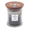 Woodwick Trilogy Warm Woods Medium Candle - Geurkaars -Huisdecoratie Winkel woodwick trilogy warm woods m candle geurskaars 1